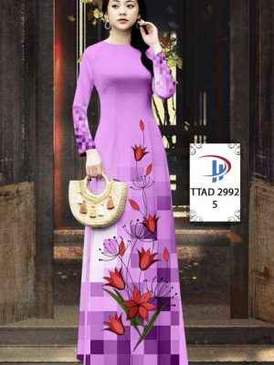 Vải Áo Dài Hoa In 3D AD TTAD2992 40